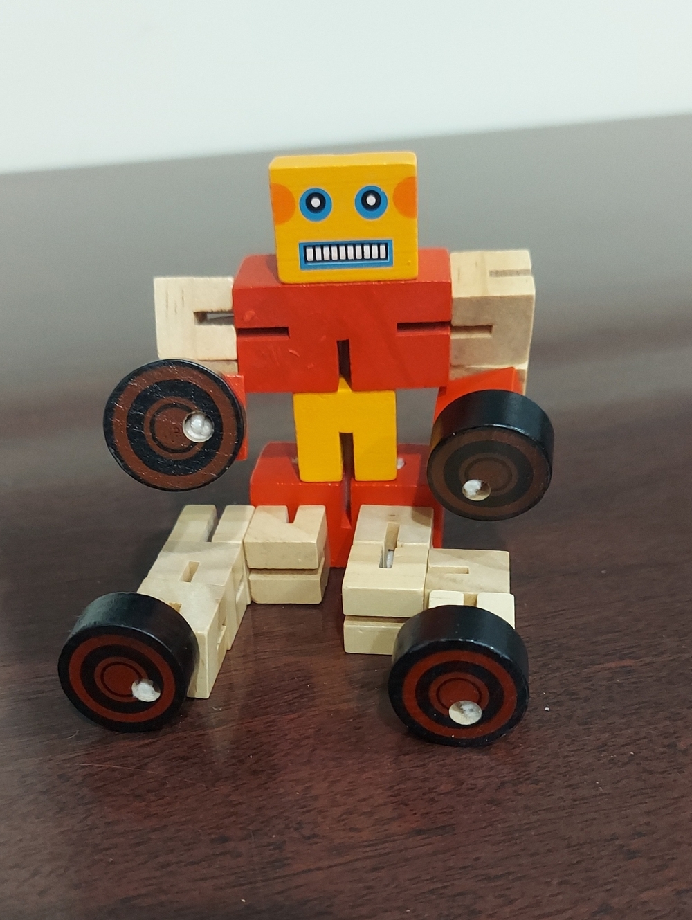 ❤️ Maxim Enterprises Wooden Robot Transformer Car Toy